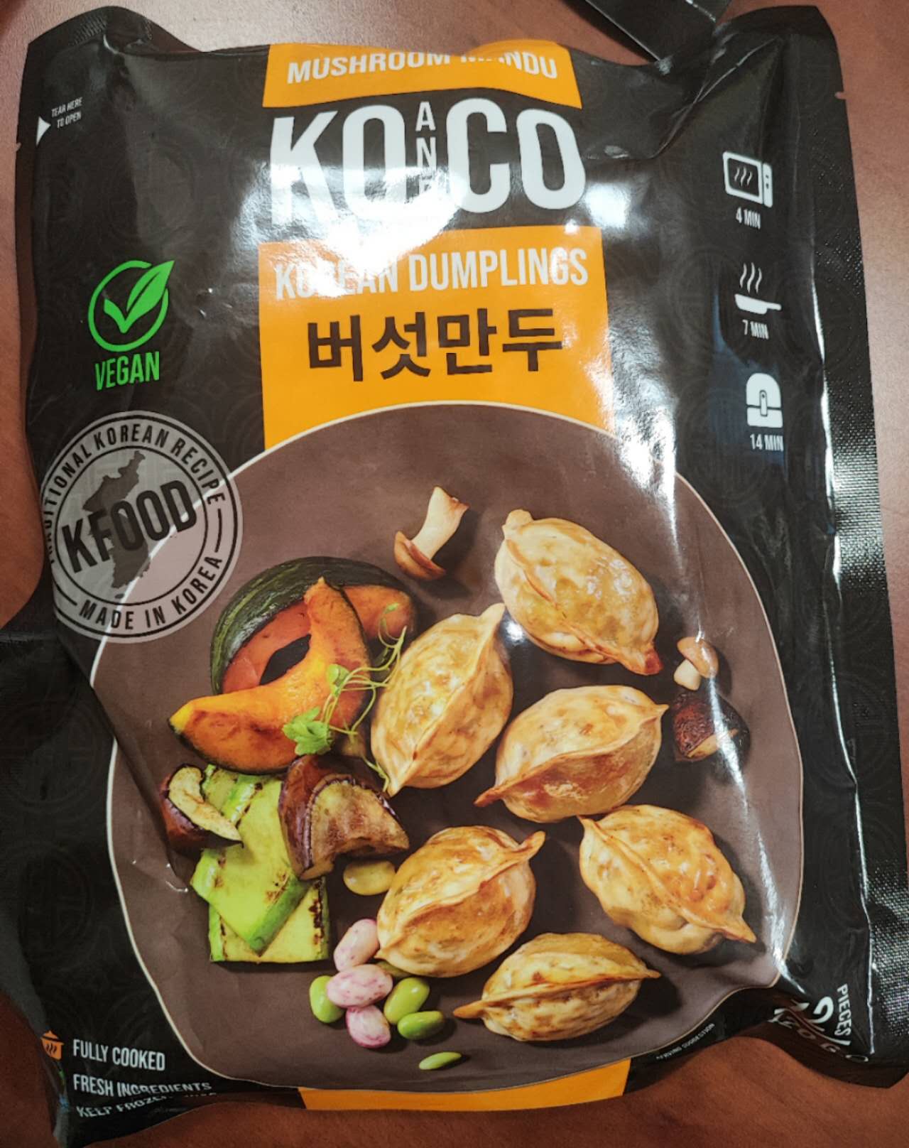 RAVIOLI AI FUNGHI VEGAN 420GX18PZ 韩国香菇饺子